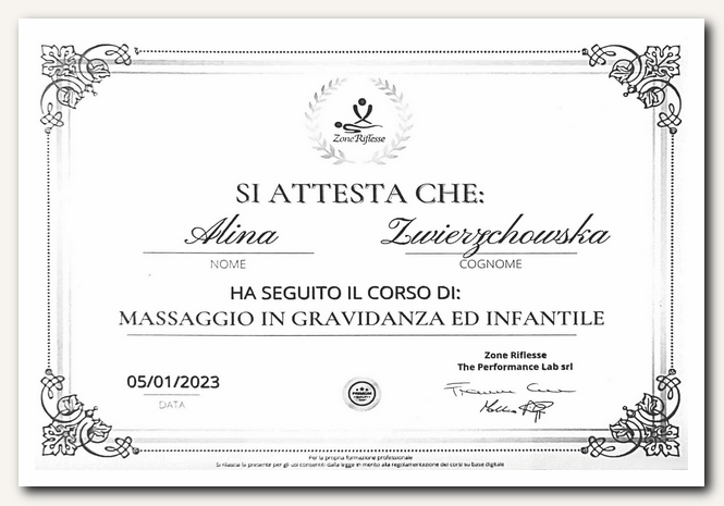 Massaggio in gravidanza ed infantile